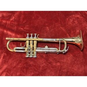 Jupiter JTR-600 Bb Trumpet Gold Lacquer Student Horn damaged J45788